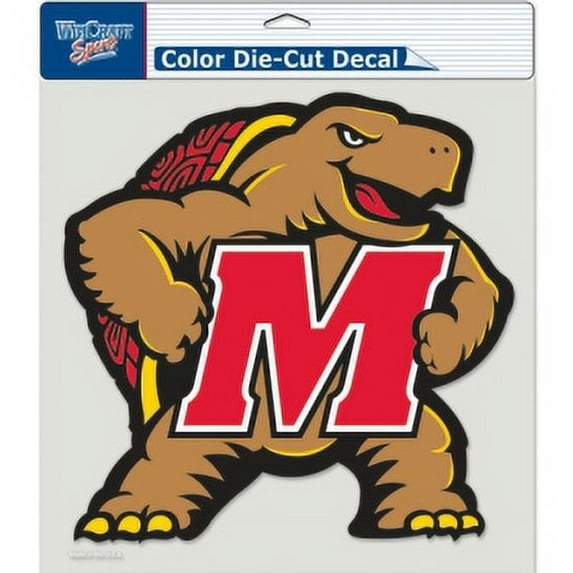 Maryland Terrapins Decal 8x8 Perfect Cut Color Special Order
