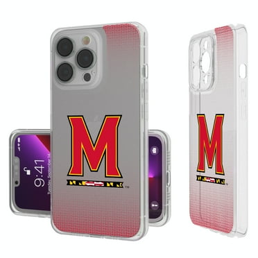 Maryland Terrapins Linen Logo iPhone Clear Case