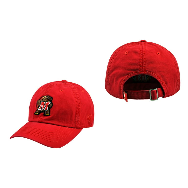 Maryland Terrapins Official NCAA Adult One Size Adjustable Cotton Crew Hat Cap by Top Of The World