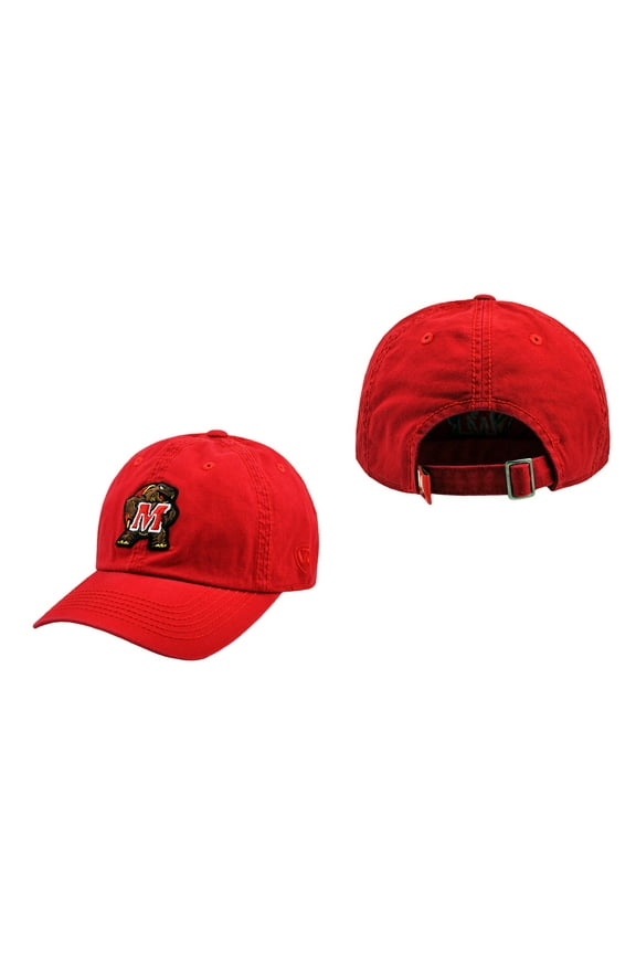 Maryland Terrapins Official NCAA Adult One Size Adjustable Cotton Crew Hat Cap by Top Of The World