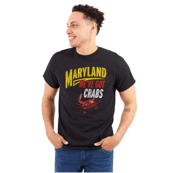Maryland We've Got Crabs Hilarious Plus Size Crewneck Graphic Tee Shirt Brisco Brands 4X