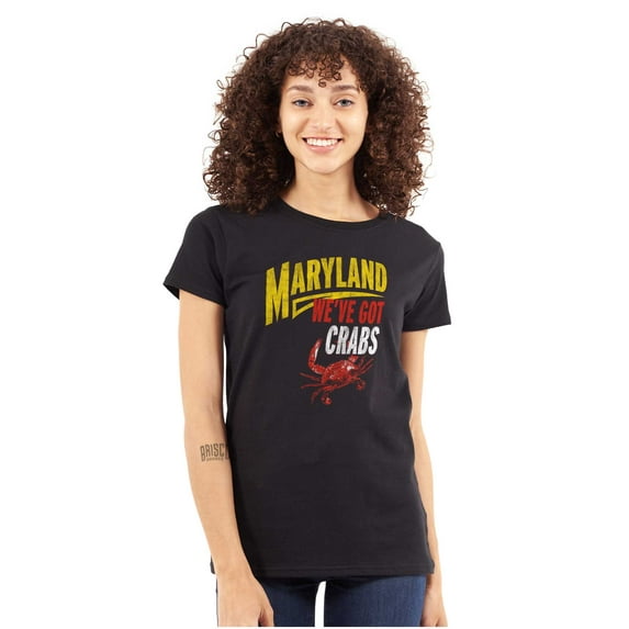 Maryland We've Got Crabs Hilarious Womens Slim Fit Graphic Tee Brisco Brands M
