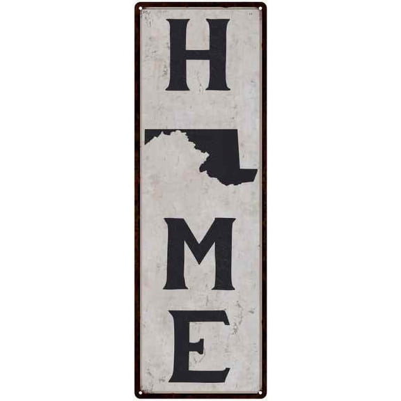 Maryland is My Home Vintage Chic Wall Decor 6x18 Metal Sign 106180025019