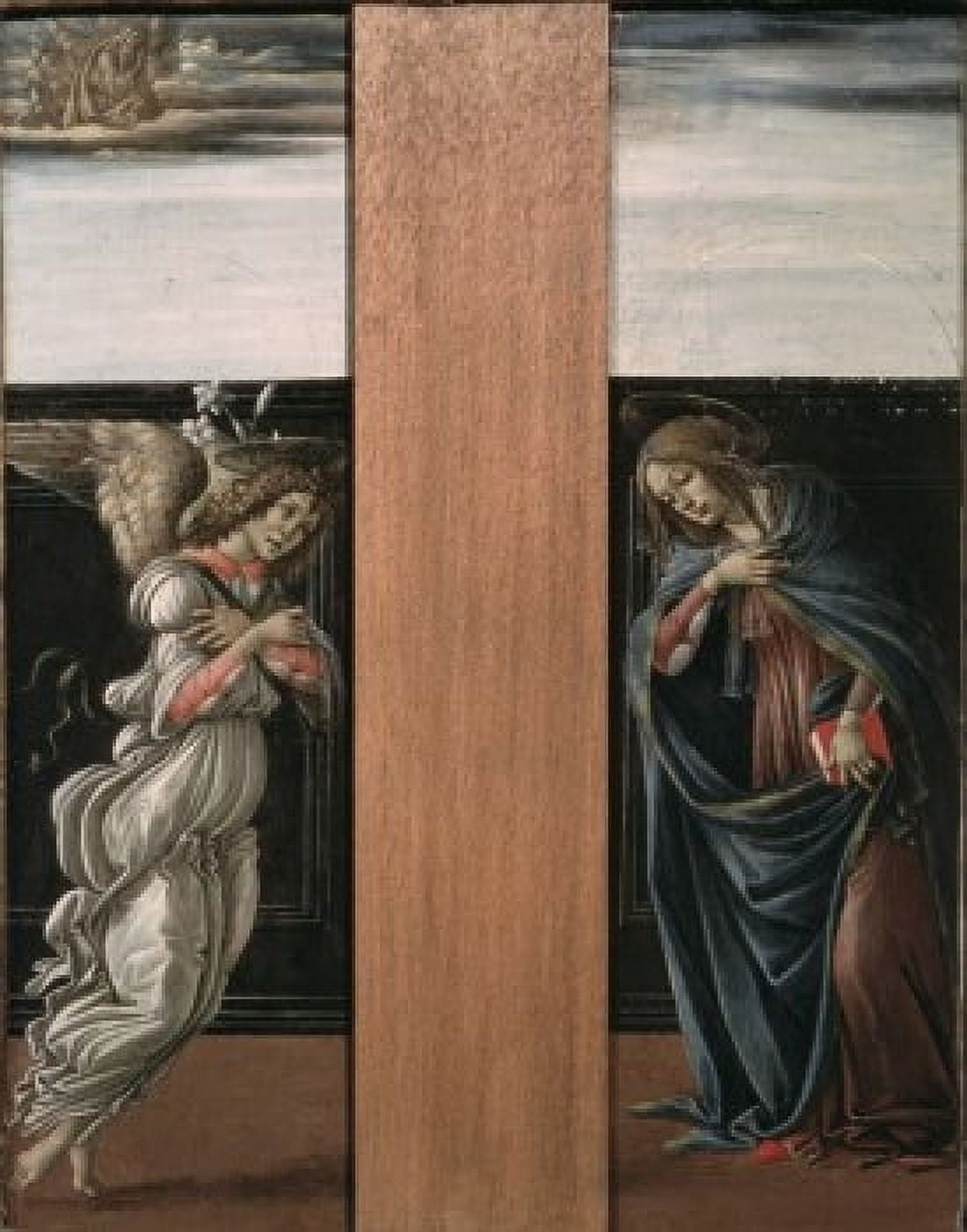 Marys Annunciation Sandro Botticelli (1444-1510 Italian) Oil On Board Pushkin Museum of Fine Arts Moscow Russia Canvas Art - Sandro Botticelli (24 x 36)