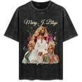 thumbnail image 1 of Marys For My Fans Tour 2025 J Retro Print Bliges T Shirt Hip Hop Merch Shirt Short Sleeve Loose Fit for Women Men, 1 of 4