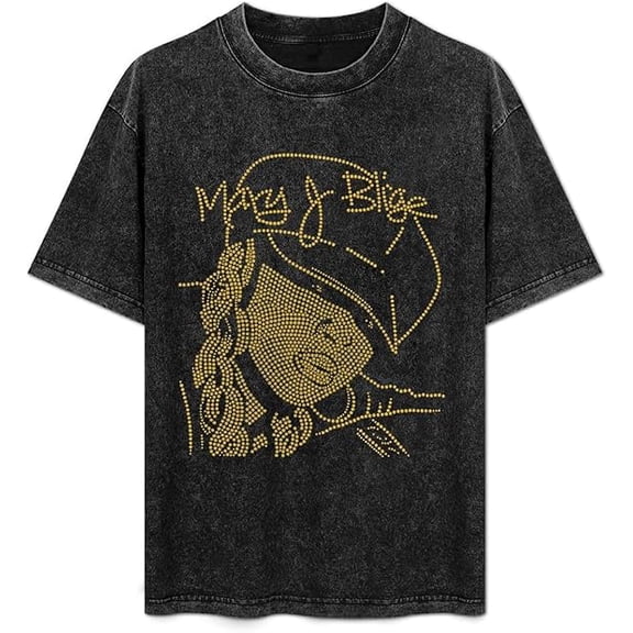 Marys For My Fans Tour 2025 J Retro Print Bliges T Shirt Hip Hop Merch Shirt Short Sleeve Loose Fit for Women Men