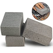 MARYTON 3 Pack Gray Pumice Grill Cleaning Stones