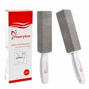 Maryton  Pumice Cleaning Stone with Handle for Toilet/Kitchen/Household Cleaning/Feet Care  Pack of 2 (Gray)