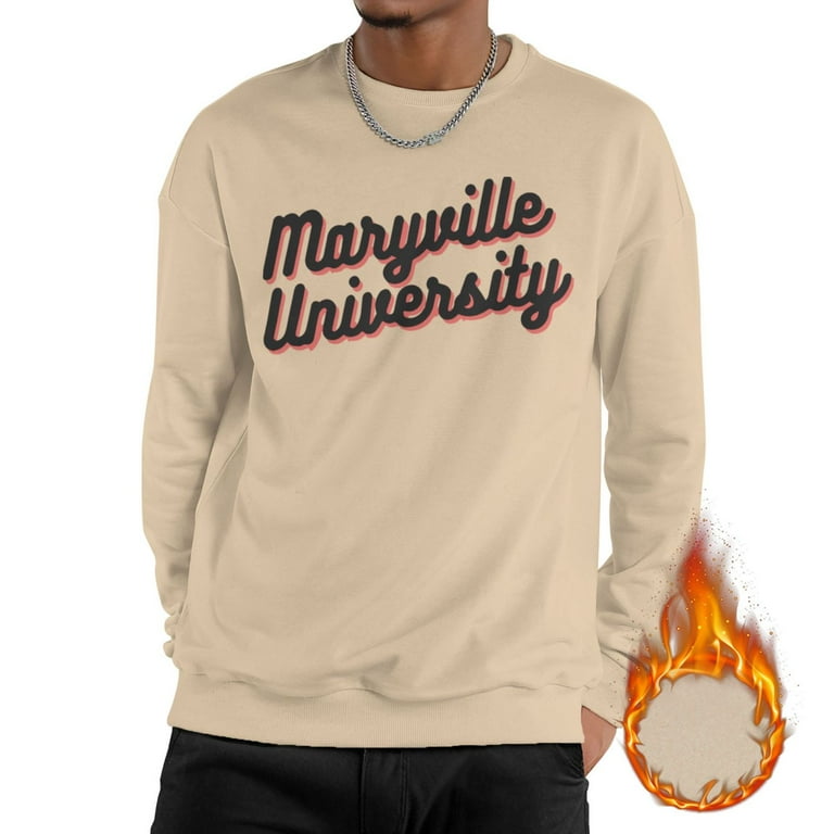 Maryville University Men S Polyester Crewneck Sweatshirt Thick Loose Fit Soft Basic Pullover Sweatshirt Walmart