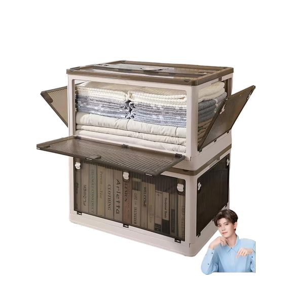 Maryya Storage box - Home use thick storage cabinet - Building blocks - Front side opening - Storage box for clothes, snacks, toys - Organization box