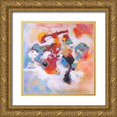 thumbnail image 1 of Marzari, Tebo 26x26 Gold Ornate Wood Framed with Double Matting Museum Art Print Titled - Il pennello girava vorticosamente, 1 of 4