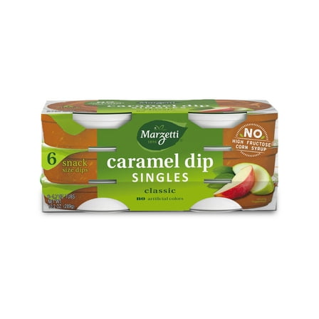 Marzetti Classic Caramel Dip Singles, 1.7 oz Tubs, 6 count