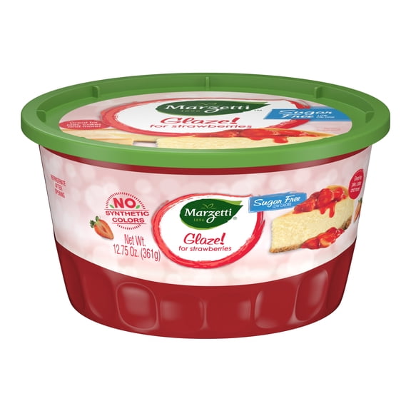 Marzetti Sugar Free Glaze for Strawberries, 12.75 oz. Tub