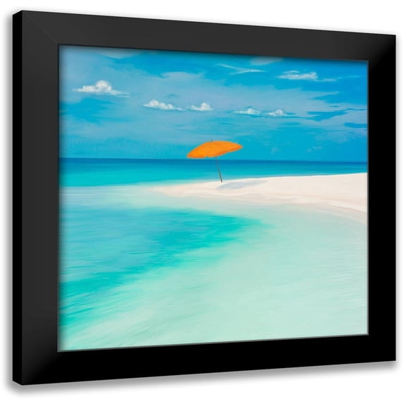 Marzi, Dario 20x20 Black Modern Framed Museum Art Print Titled - Pomeriggio sul mare