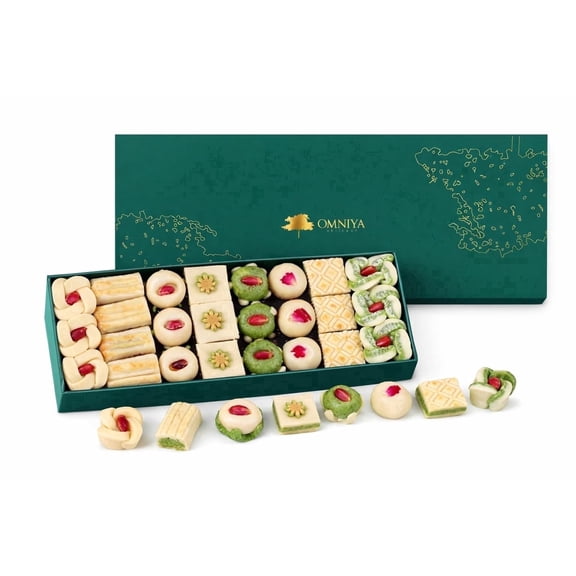 OMNIYA Delicacy Marzipan Lozina Candy, Pistachio, 25 Pieces, 1 Pound