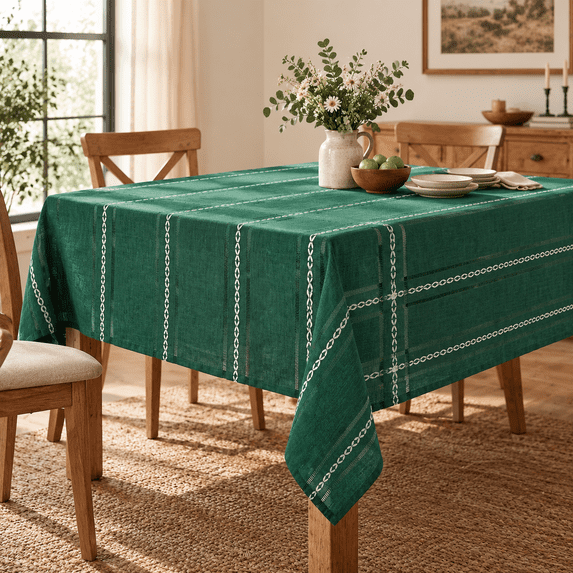Mas Green Rectangular Tablecloth 52*70 Inch Home Decor - Walmart.com