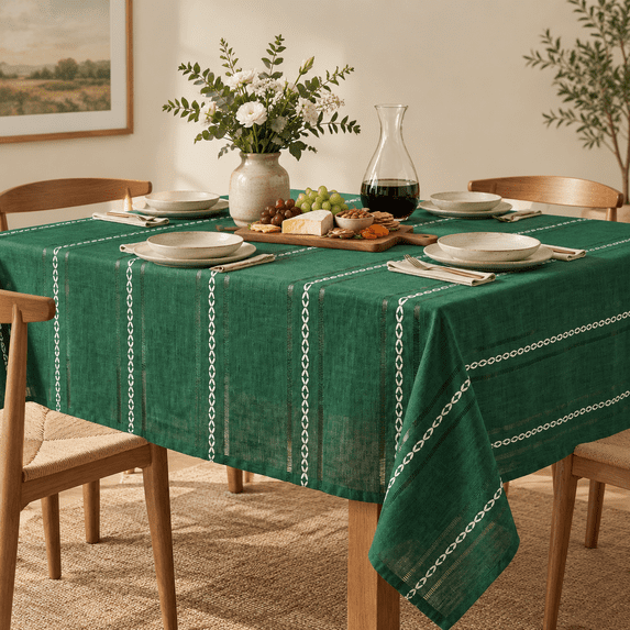 Mas Green Rectangular Tablecloth 60*104 Inch Home Decor - Walmart.com