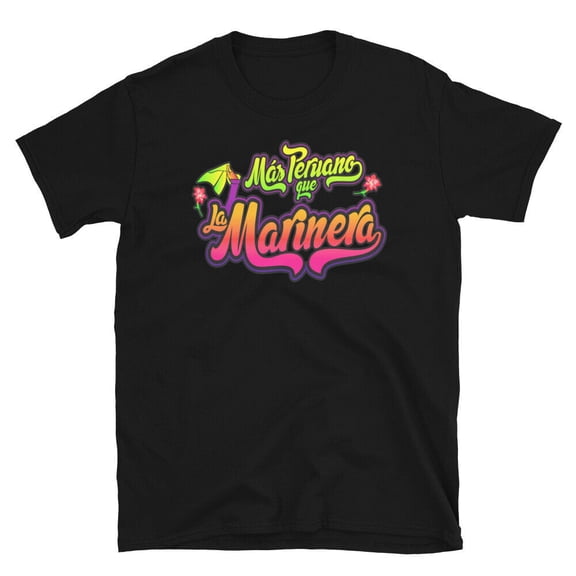 Mas Peruano que la Marinera peruvian pride graph Short-Sleeve Unisex T-Shirt