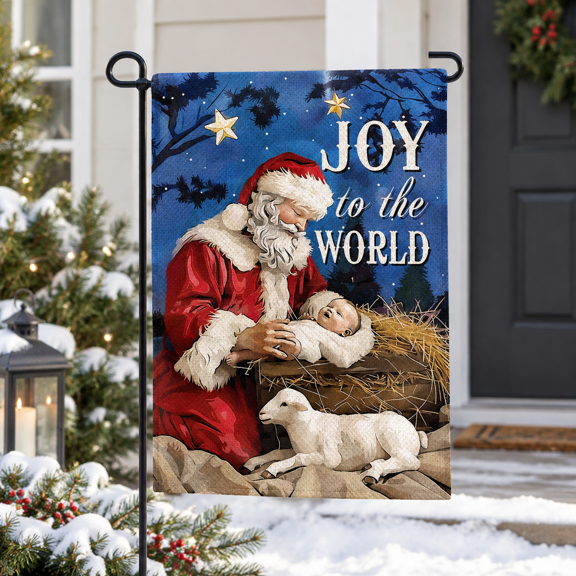 Mas Santa Small Decorative Garden Flag