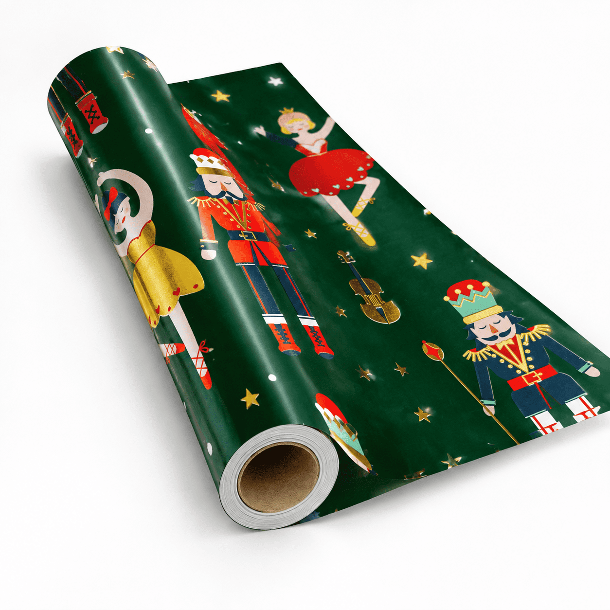 Mas Wrapping Paper Roll - 30 Inch X 100 Feet Vintmetallic Foil Green ...