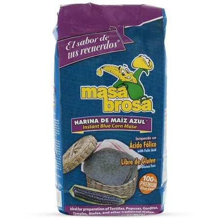 Masa Brosa Instant Blue Corn Flour Mix, 2 lbs, Gluten-Free