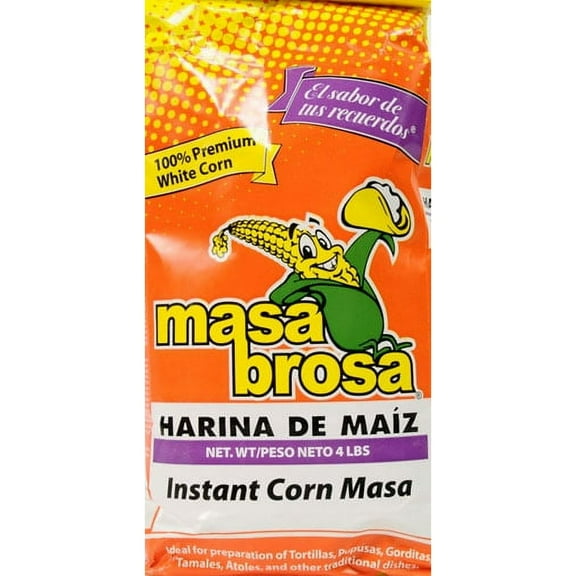 Masa Brosa Instant Corn Mix, 4.4 lb, Gluten Free.