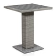 thumbnail image 1 of Masa PE Wicker Rattan Bistro Outdoor Dining Table in Gray, 1 of 8