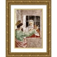 thumbnail image 1 of Masaccio,  11x14 Gold Ornate Wood Framed with Double Matting Museum Art Print Titled - St. Peter In Jail, 1 of 4