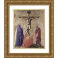 thumbnail image 1 of Masaccio,  12x14 Gold Ornate Wood Framed with Double Matting Museum Art Print Titled - Crucifixion, 1 of 4