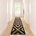 thumbnail image 1 of Masada Rugs Area Rug Southwest  Distressed Design 1106 Brown Black Beige (2 Feet 4 Inch X 11 Feet) Runner, 1 of 6
