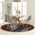 thumbnail image 1 of Masada Rugs Masada Rugs 7'x7' Round Modern Contemporary Round Area Rug in Red, Gray and Black, 1 of 10