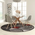 thumbnail image 1 of Masada Rugs Masada Rugs 7'x7' Round Modern Contemporary Round Area Rug in Red, Gray and Black, 1 of 10