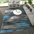 thumbnail image 1 of Masada Rugs Modern Contemporary Area Rug, Blue Grey Black (8 Feet X 10 Feet), 1 of 6
