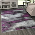 thumbnail image 1 of Masada Rugs Modern Contemporary Area Rug, Purple Grey Black (5 Feet X 7 Feet), 1 of 7