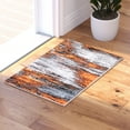 thumbnail image 1 of Masada Rugs Modern Contemporary Mat Area Rug, Orange Grey Black (2 Feet X 3 Feet) Mat, 1 of 7