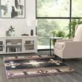 thumbnail image 1 of Masada Rugs South West  Area Rug Design C318 Black (5 Feet X 7 Feet), 1 of 7