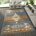 thumbnail image 1 of Masada Rugs Southwest , Area Rug (8 Feet X 10 Feet), Blue, 1 of 7