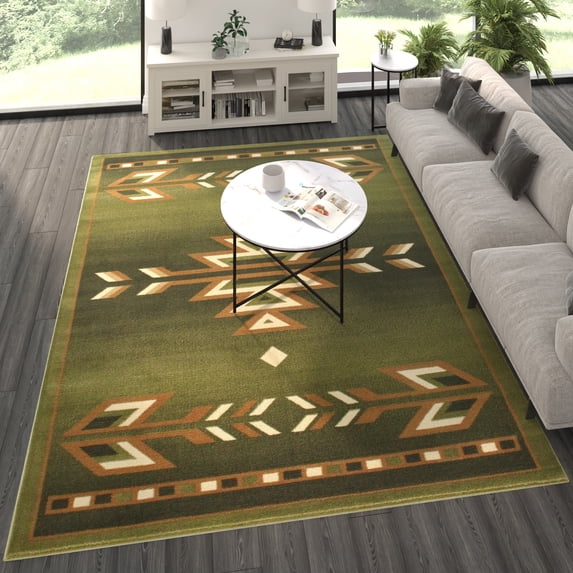 Masada Rugs Southwest , Area Rug (8 Feet X 10 Feet), Green