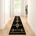 thumbnail image 1 of Masada Rugs Southwest , Area Rug, Brown Black Beige Ivory (2 Feet X 7 Feet 3 Inch Runner), 1 of 6