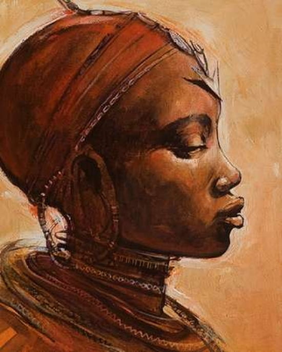 Masai Woman I Canvas Art - Jonathan Sanders (24 x 30)