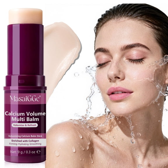 MasaiGGe Calcium Multi Balm Stick for Face, Calcium Volum Balm Firming Cream, Collagen Moisturizing Stick for Wrinkle