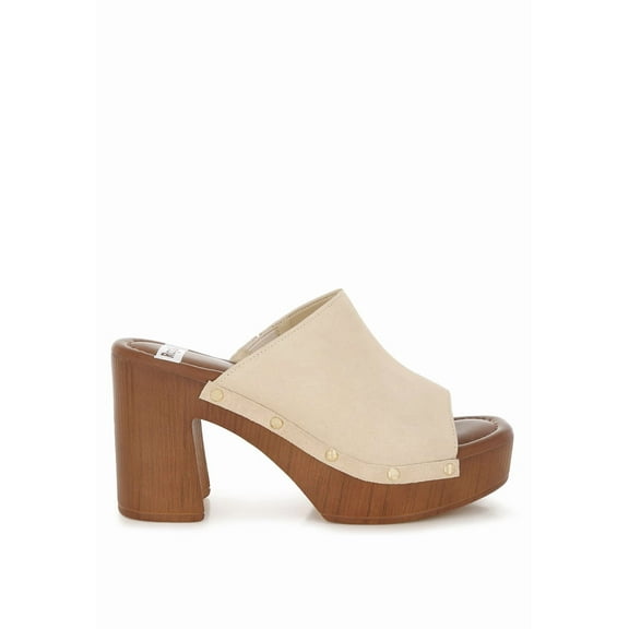 Masaki Soft Suede Leather Wooden Clogs