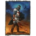 thumbnail image 1 of Pure Country Weavers Templar Knight Large Tapestry Throw Woven from Cotton - Made in The USA (72x54), 1 of 8