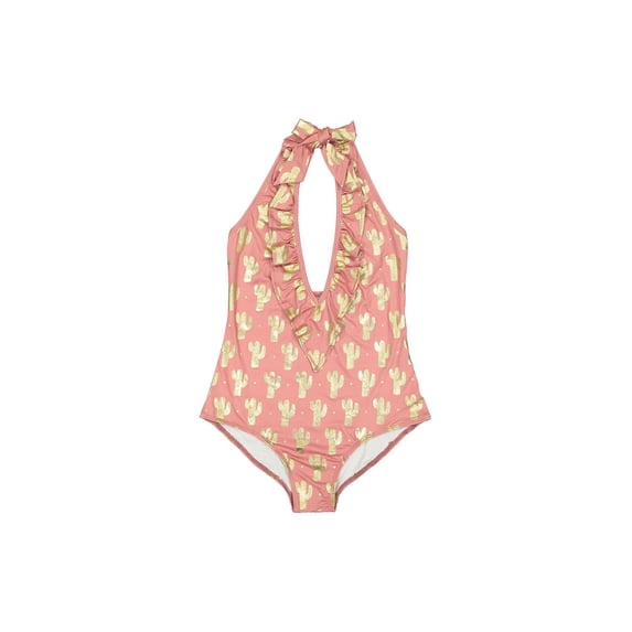 Masala Baby Womens Ruffle One Piece Cactus Swimsuit