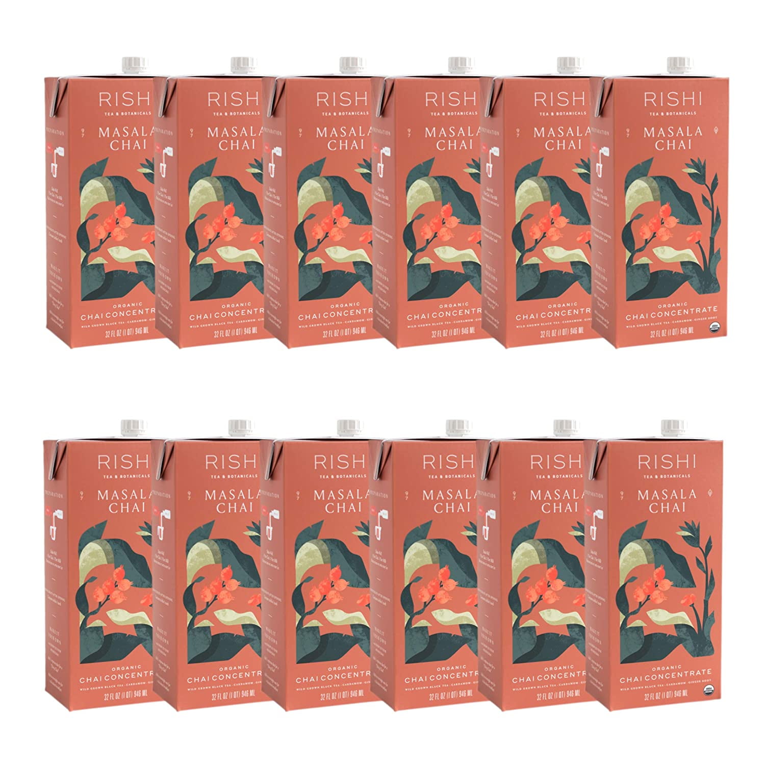 Masala Chai Concentrate Beverage Immune Support, USDA Certified