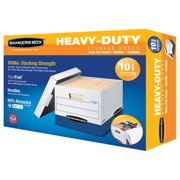 Masala House Bankers Box Letter Heavy Duty File Office Boxes, 10 Pack