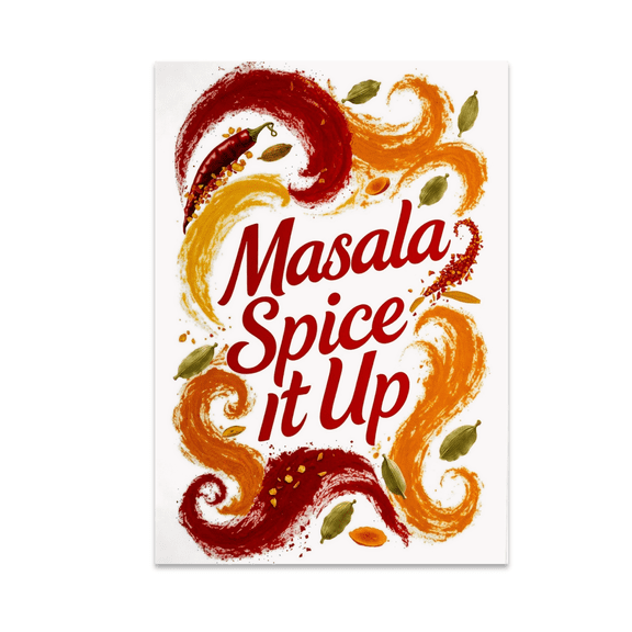 Masala Spice It Up Wall Art - Spice Lovers - 13x19 Poster Print