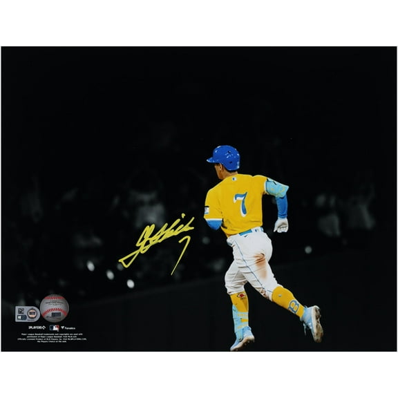 Masataka Yoshida Boston Red Sox Autographed 11" x 14" Running Spotlight Photograph - Fanatics Authentic Certified
