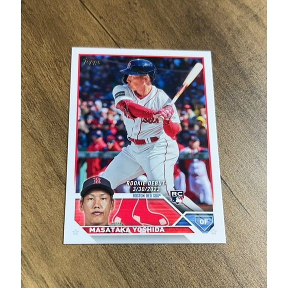 Masataka Yoshida MLB Boston Red Sox 2023 Topps Update US5 RC Trading Card