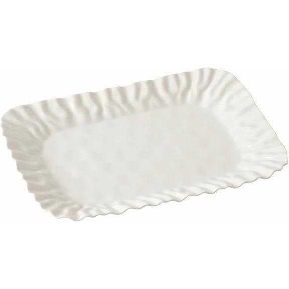 Mascali Bianca Medium Deep Tray, 15" x 10" x 1.5"